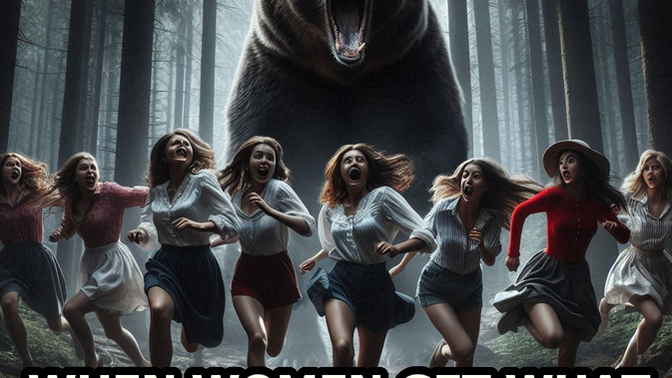 Guys, you agree women should pick bear in the woods instead of man?