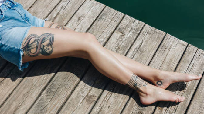 Which do you find less painful: getting tattooed on your arms or your legs?