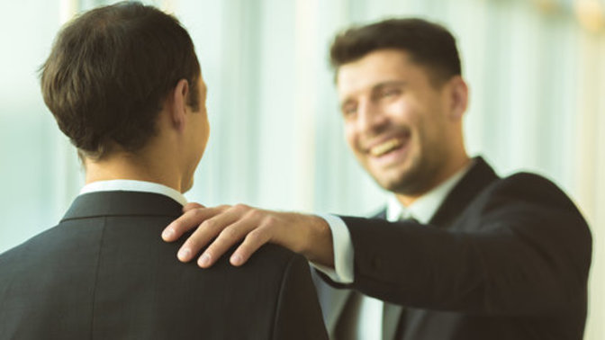 True or false: men rarely get positive reinforcement once they hit adulthood?
