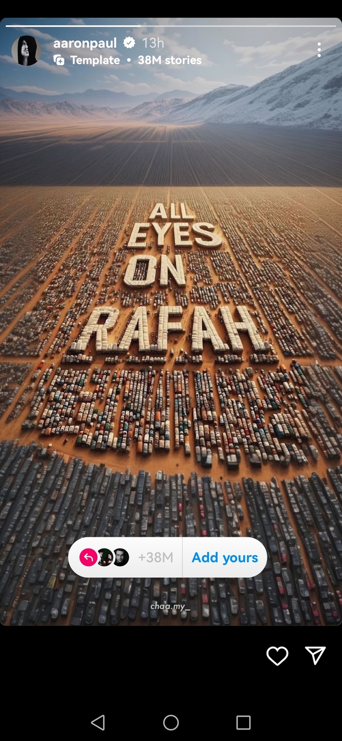 Aaron Pauls story on Rafah. Do you think that opposition to Israel is growing worldwide?