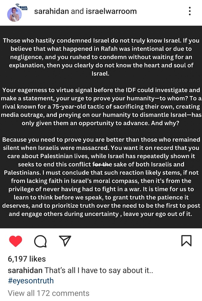 Aaron Paul's story on Rafah. Do you think that opposition to Israel is growing worldwide?