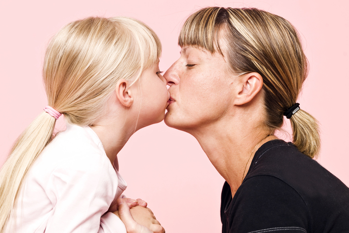 Parents kissing their child on the lips - thoughts?