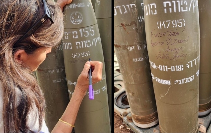 What is your opinion on Nikki Haley writing Finish them on US shells to be fired into Rafah? Is it acceptable behavior? Sociopathic? Encouraging?