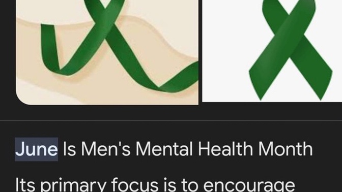 June is men’s mental health month. is this important girls? what will you do for your partner if you had one?