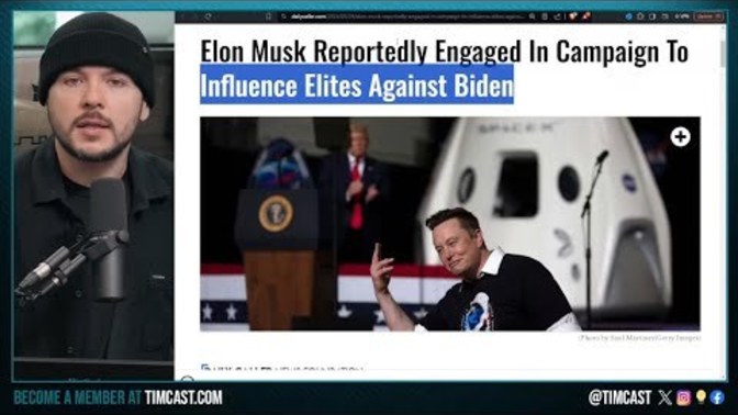 What do you think of Elon Musk working alongside Donald Trump to take down Biden?