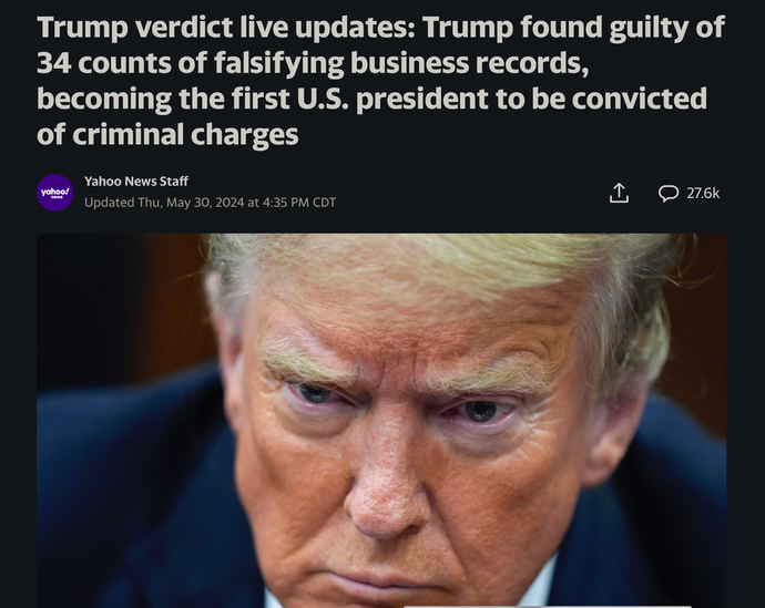 So, Guilty…as we thought. How much jail time for ex-president?