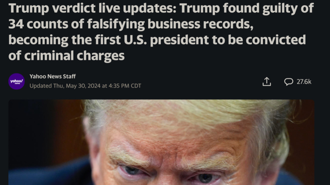So, Guilty…as we thought. How much jail time for ex-president?