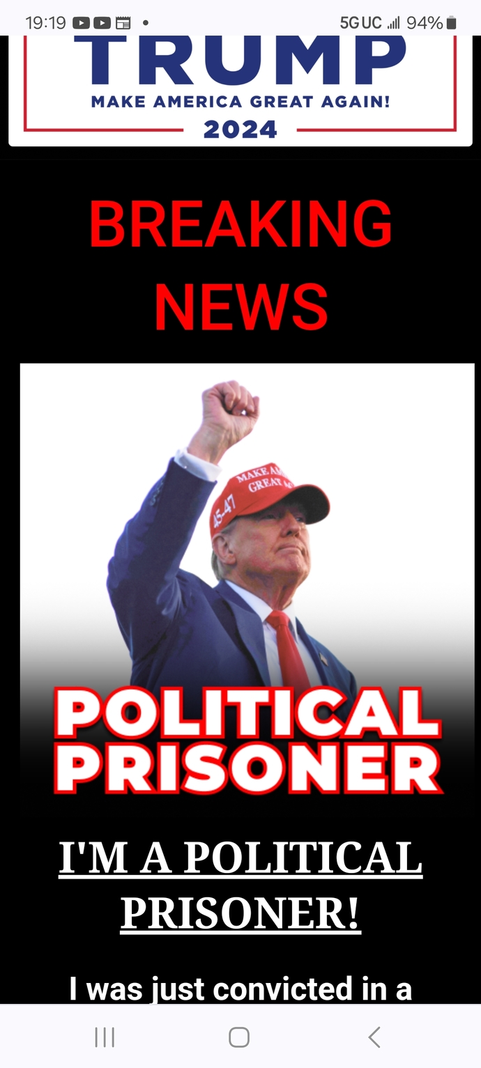 What do you think of Trumps latest donation request?