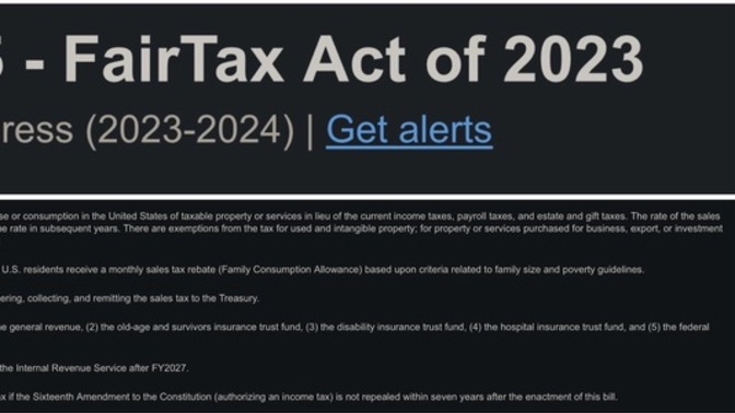 Are you for cancelling the income tax? You sure?