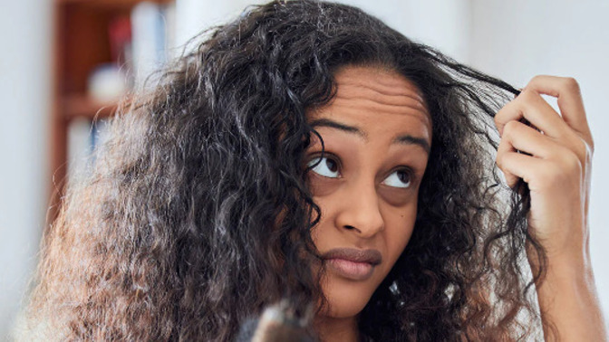 Is it possible for hair to be damaged in the front but not really in the back?