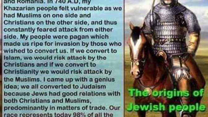 If you're not a true Semite and have no Hebrew DNA, how can you still claim ancient "return" rights to Palestine?