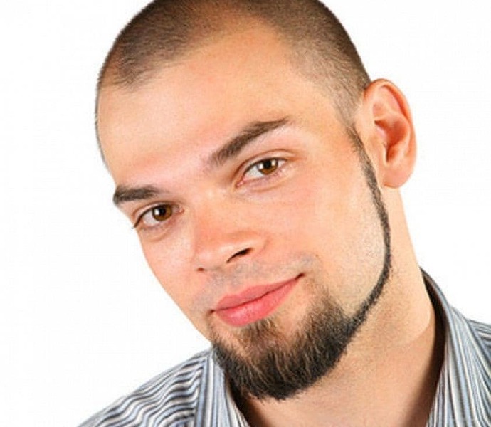 Is facial hair with no mustache a good look for a guy?
