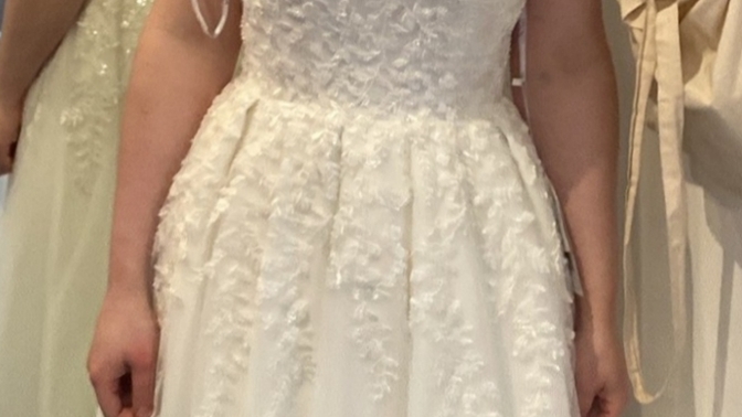 What do you think to my wedding dress?