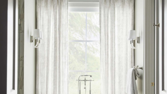 If you’re living in a high rise building, would you consider buying curtains for your bathroom?