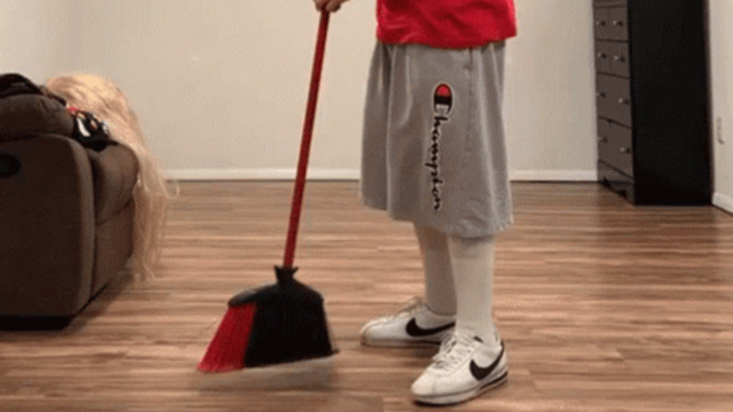 How often do you sweep up your floors?