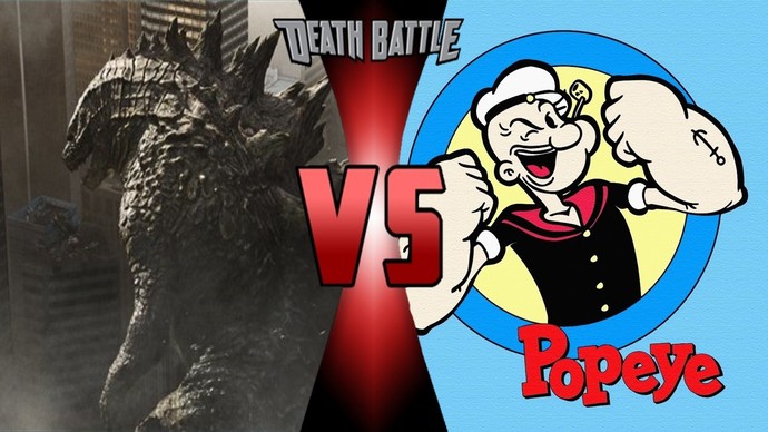 Who would win in a battle, Popeye or Godzilla?