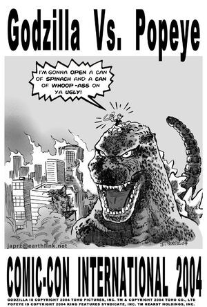 Who would win in a battle, Popeye or Godzilla?