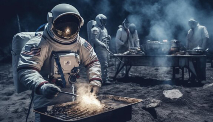 Can you see flying to the moon for dinner a good date night experience in the future?