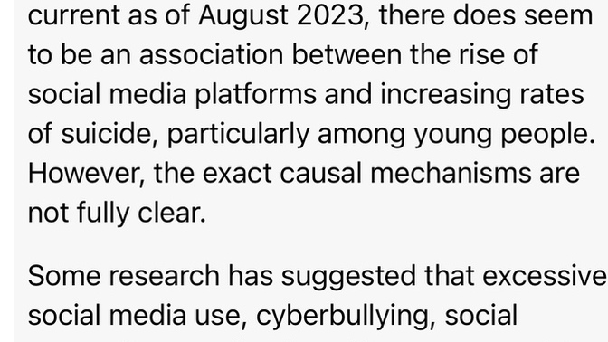 Do you believe suicide rates would decrease if social media was completely wiped off and deleted from the internet?