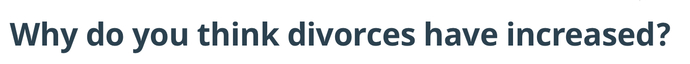 I think because of marriages.