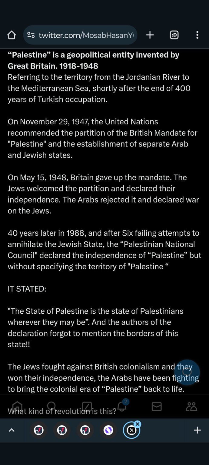 Did you these facts about Hamas/Palestine courtesy of the son of a founder of Hamas?