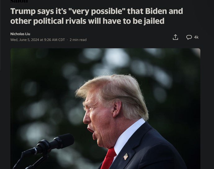 What was that about Biden trying to imprison political rivals?