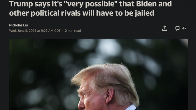 What was that about Biden trying to imprison political rivals?