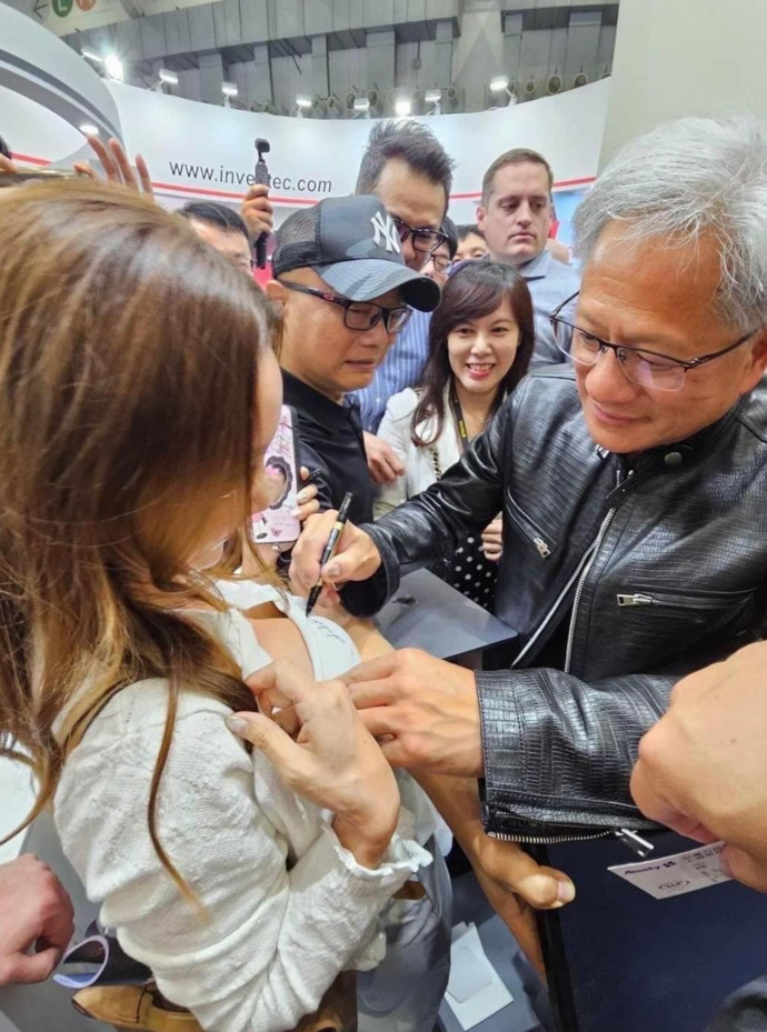 Signing a Womans Chest?