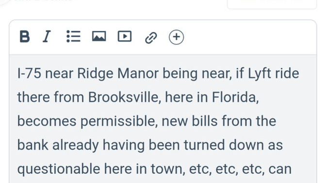 What is the best craigslist ad to display for receiving donations round about a set of Interstate exits?