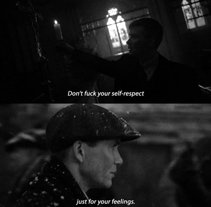 Do you fuck your self respect just because you love him/her?