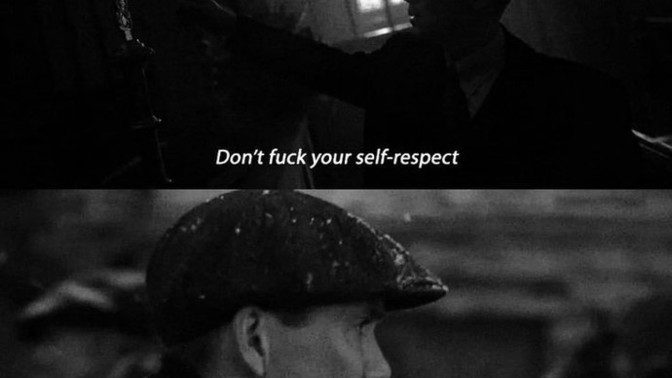 Do you fuck your self respect just because you love him/her?