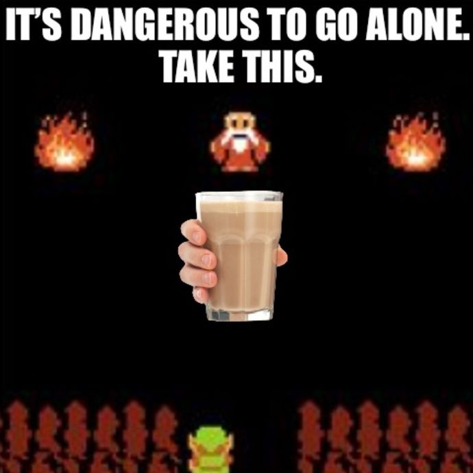 Its dangerous to go alone take this _______. What object should he take?