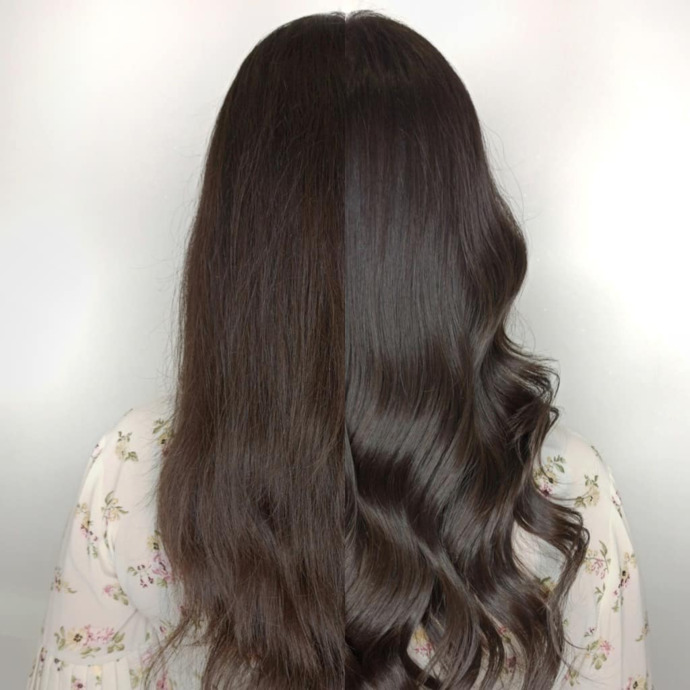 How do you keep your hair healthy and shiny despite environmental stress?
