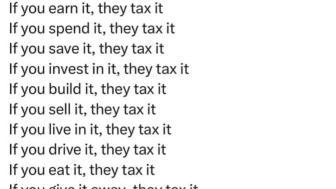 Are we all paying too much Federal & State Tax?