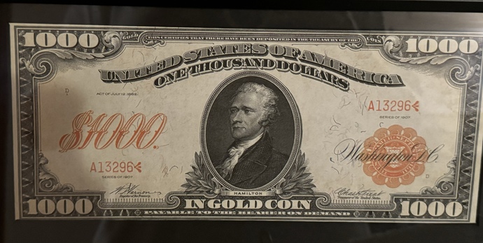 If they still printed $1000 bills would you keep one in your wallet or keep it as a collector’s item?