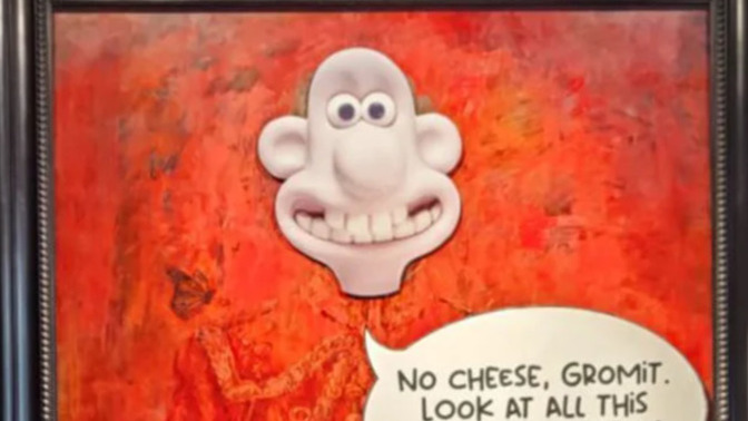 King Charles portrait vandalized?