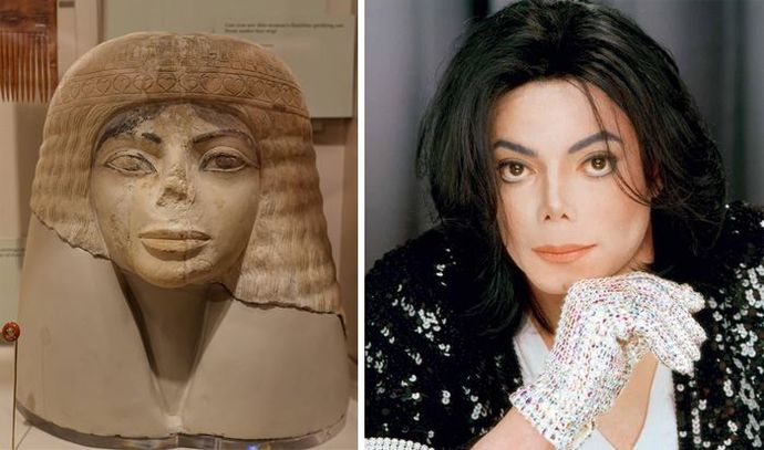 Does this 3,000 year old Egyptian statue looks like Michael Jackson?