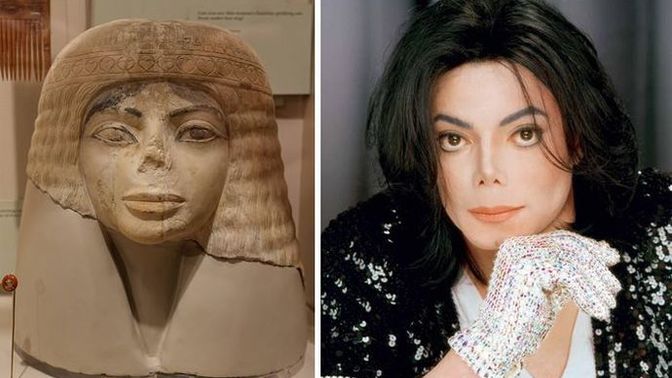 Does this 3,000 year old Egyptian statue looks like Michael Jackson?