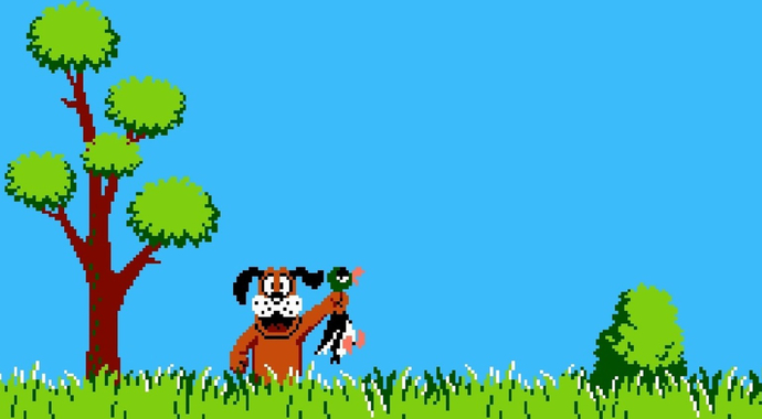 Duck Hunt was cool until that joker laughed.
