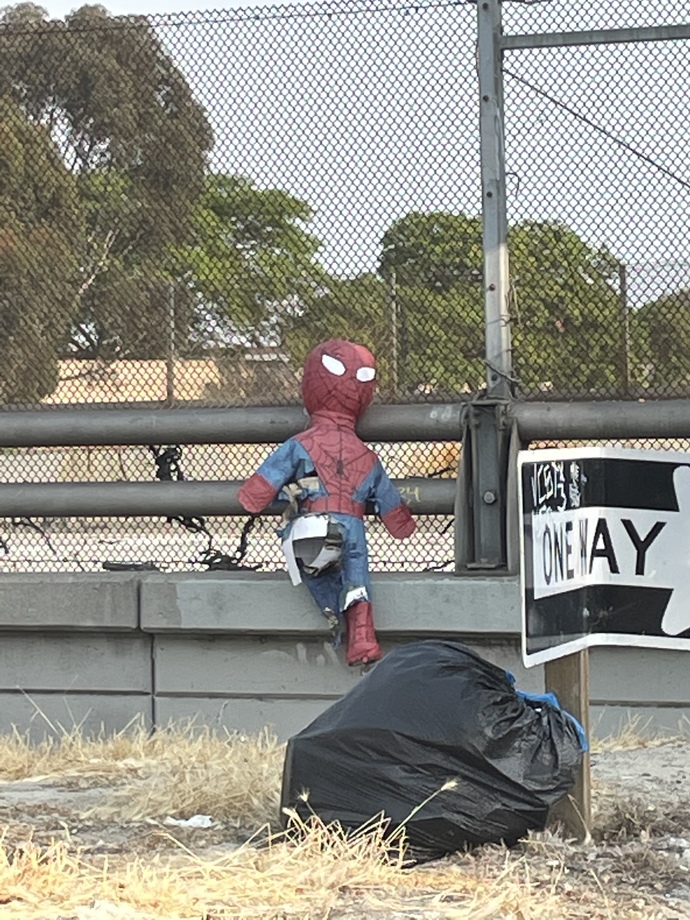 What do you think happened to Spiderman in this pic here?