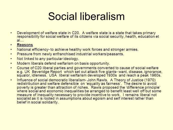 Did you know liberalism has multiple variations?