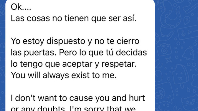 Is he being fake with me?
