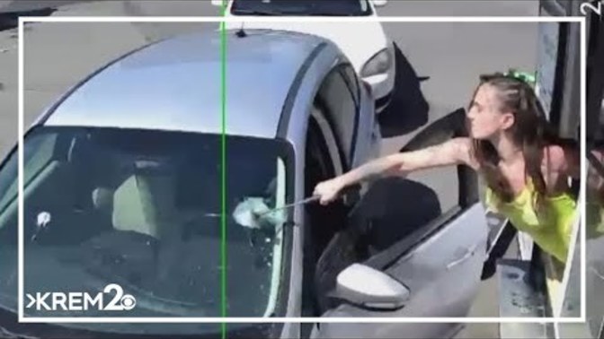 What do you think of the barista who hit the dudes windshield with a hammer?