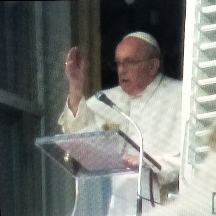 A picture I took of Pope Francis during a visit to Rome
