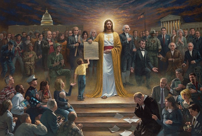 "One Nation Under God" by conservative artist Jon McNaughton.