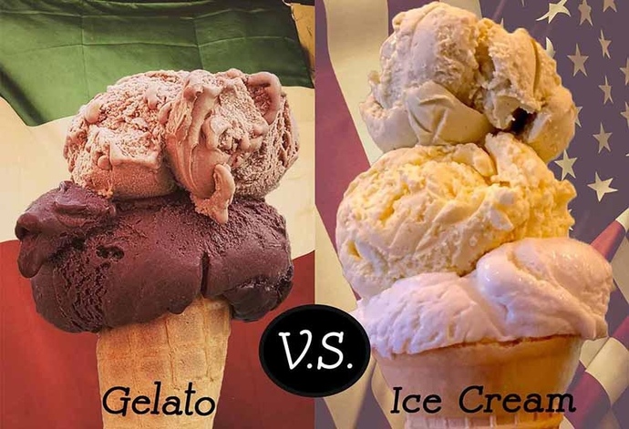 What is the difference between gelato and ice cream?