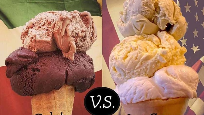 What is the difference between gelato and ice cream?