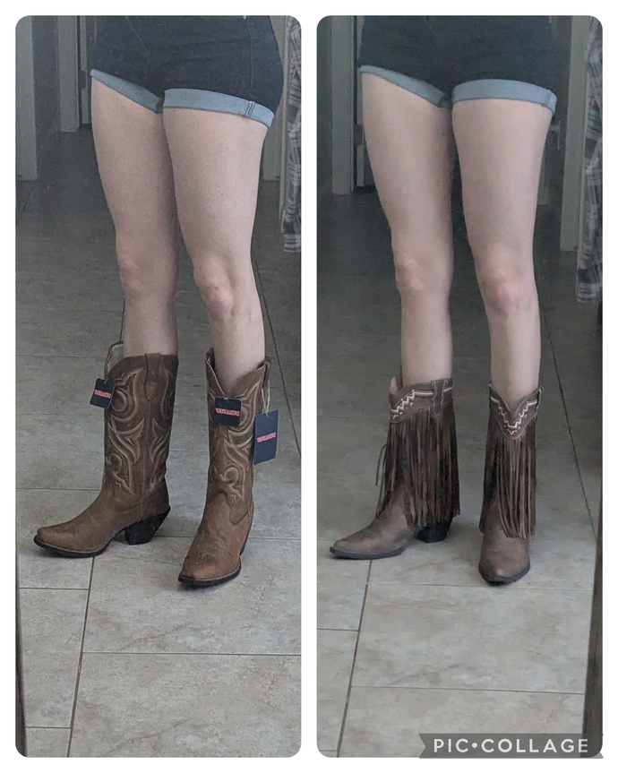 Which boots are prettier and look better?