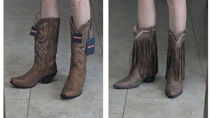 Which boots are prettier and look better?