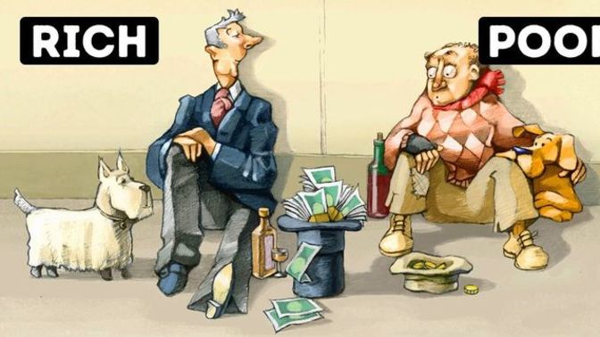 Who is at more fault for society's ills?